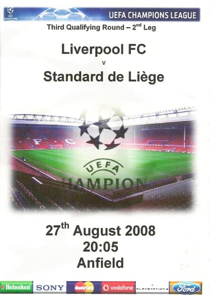 Liverpool FC v Standard Liege